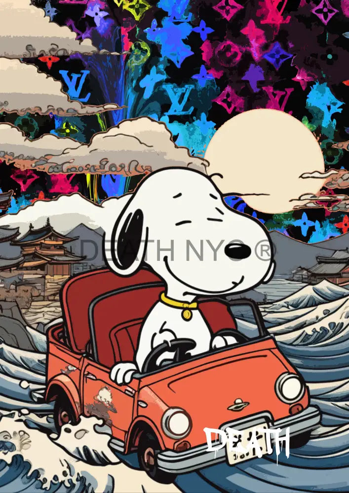 ’Deathz824’ 45X32Cm Snoopy (Edition Of 100*) (2023) Art Print