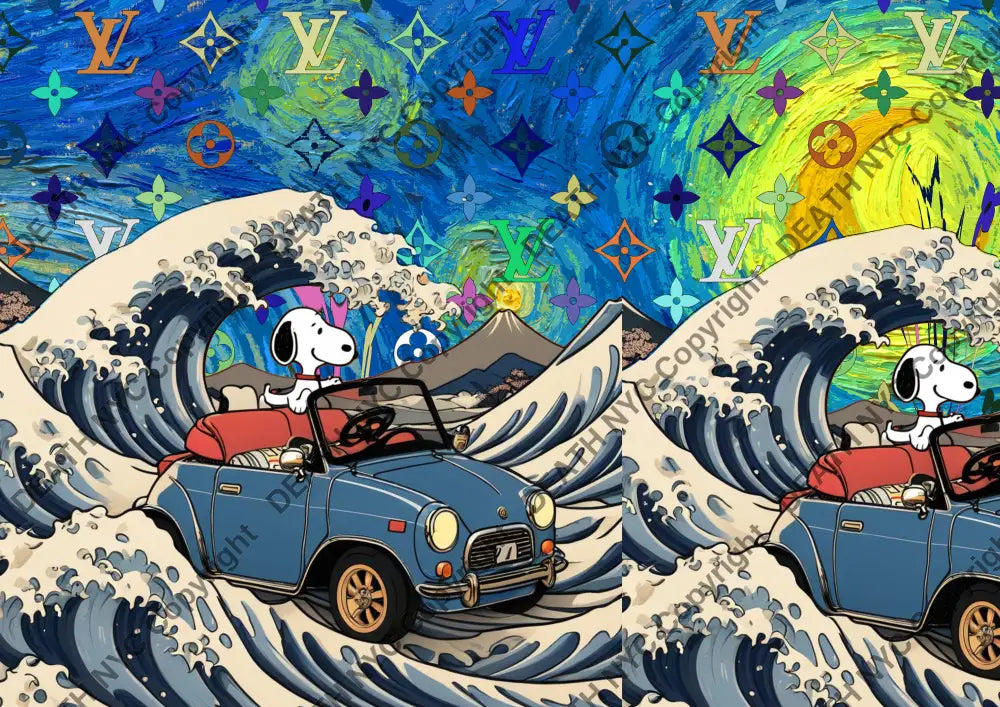 ’Deathz831’ 45X32Cm Snoopy (Edition Of 100*) (2023) Art Print