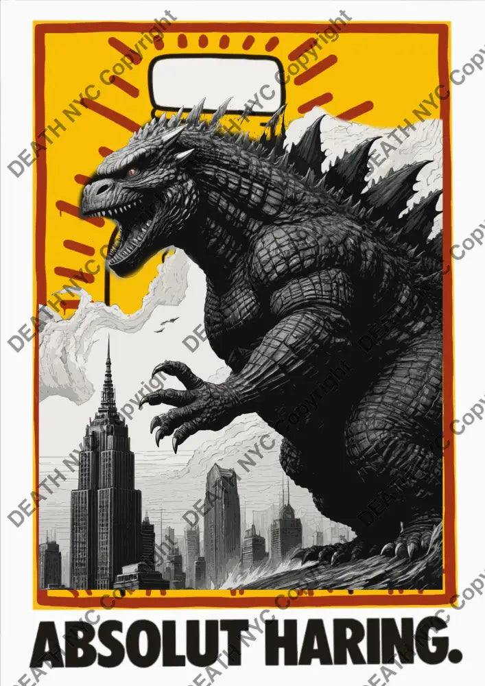 ’Deathz979’ 45X32Cm Godzilla (Edition Of 100*) (2023) Art Print