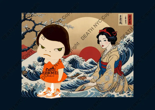 ’Deathza33’ 45X32Cm Snow Cute (Edition Of 100*) (2023) Art Print