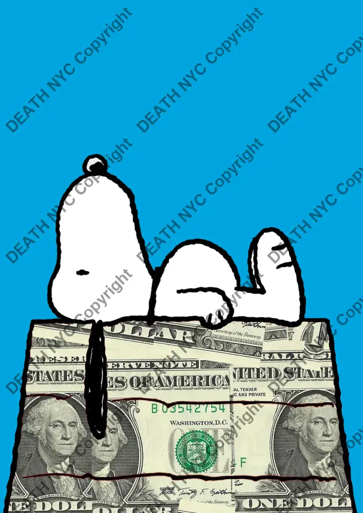 ’Deathza362’ 45X32Cm Snoopy (Edition Of 100*) (2024) Art Print