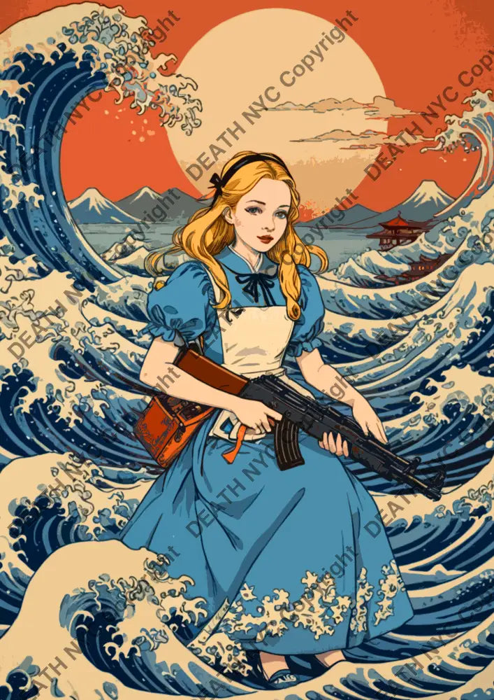 ’Deathza52’ 45X32Cm Alice (Edition Of 100*) (2023) Art Print