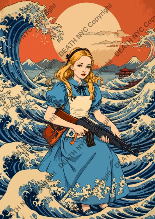 ’Deathza52’ 45X32Cm Alice (Edition Of 100*) (2023) Art Print