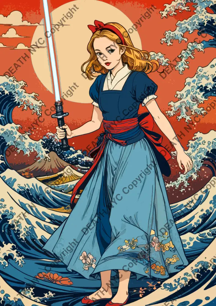 ’Deathza53’ 45X32Cm Alice (Edition Of 100*) (2023) Art Print