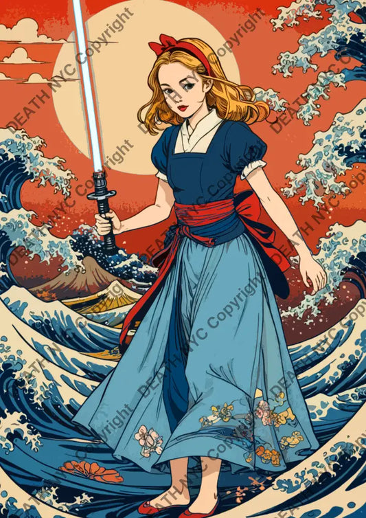 ’Deathza53’ 45X32Cm Alice (Edition Of 100*) (2023) Art Print