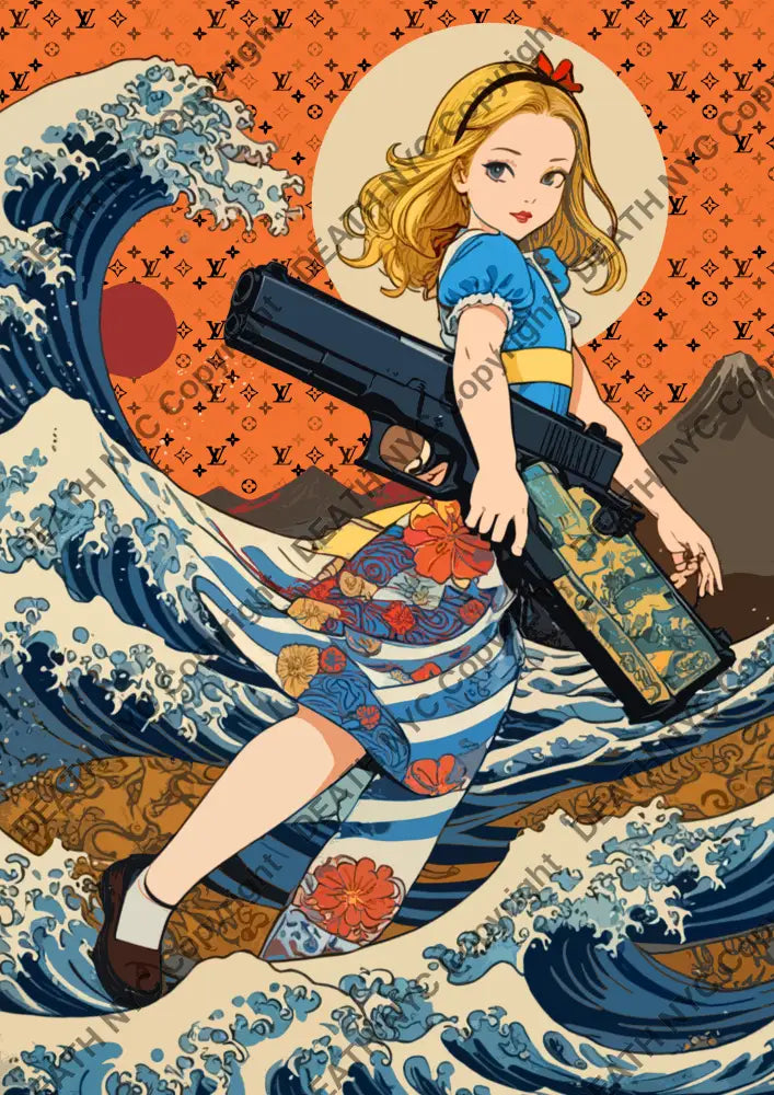 ’Deathza59’ 45X32Cm Alice (Edition Of 100*) (2023) Art Print