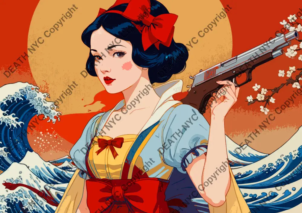’Deathza69’ 45X32Cm Snow (Edition Of 100*) (2023) Art Print