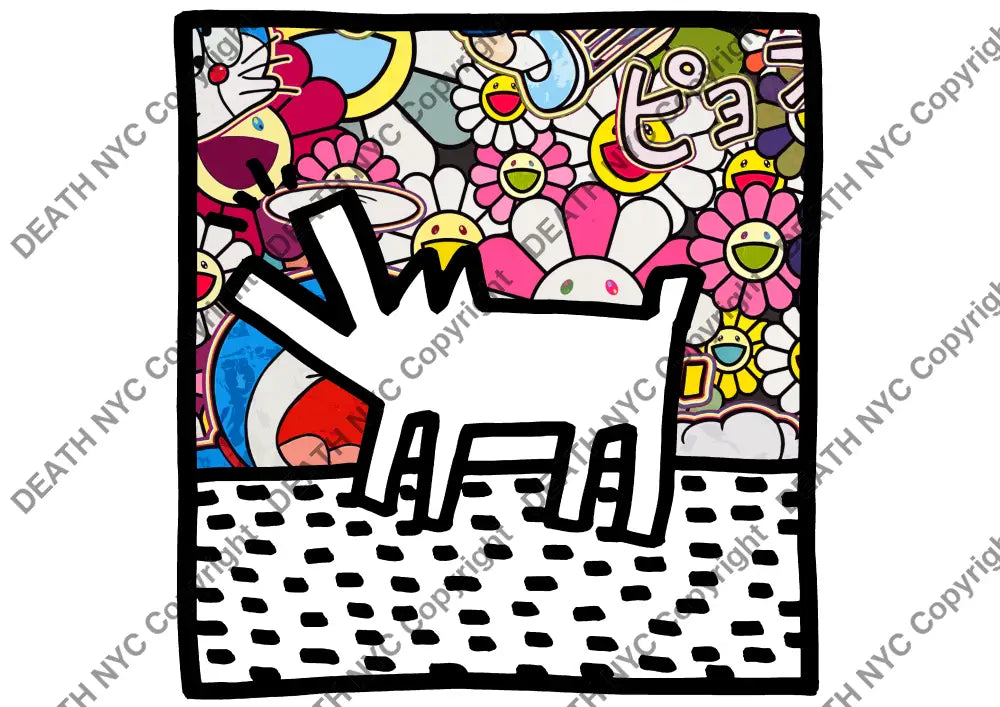 ’Deathza727’ 45X32Cm Haring (Edition Of 100*) (2024) Art Print