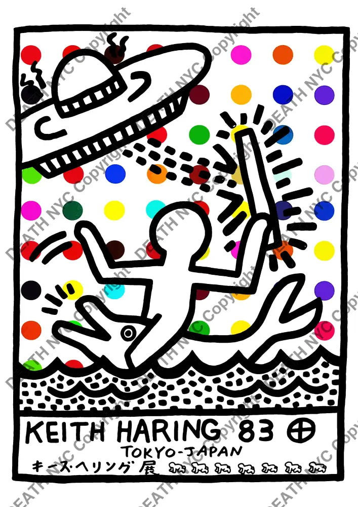 ’Deathza735’ 45X32Cm Haring (Edition Of 100*) (2024) Art Print