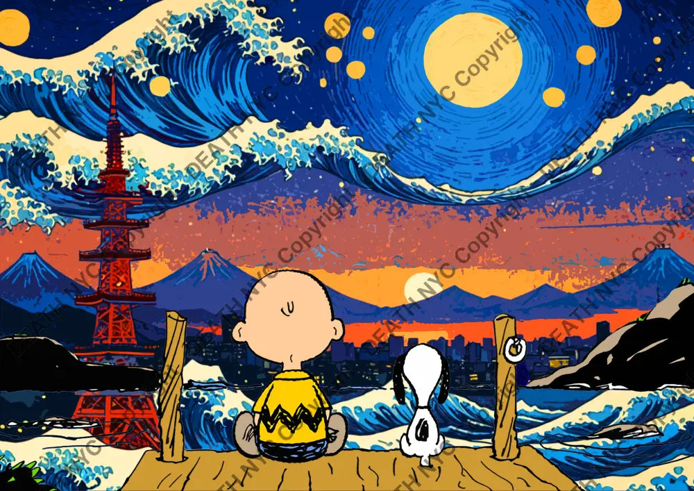 ’Deathza743’ 45X32Cm Snoopy (Edition Of 100*) (2024) Art Print