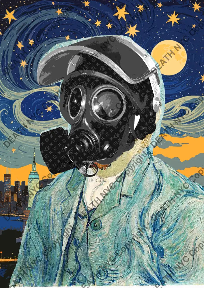 ’Deathzb135’ 45X32Cm Van Gogh (Edition Of 100*) (2024) Art Print