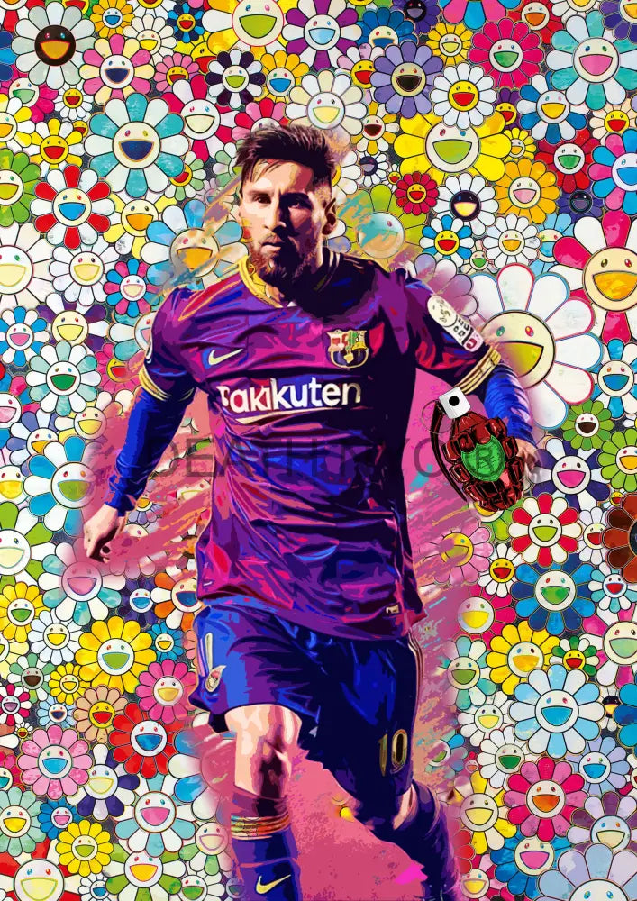 ’Deathzd44’ 45X32Cm Messi (Edition Of 100*) (2024) Art Print