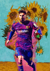 ’Deathzd47’ 45X32Cm Messi (Edition Of 100*) (2024) Art Print