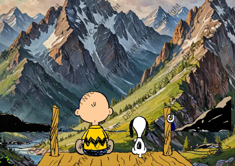 ’Deathzd49’ 45X32Cm Snoopy (Edition Of 100*) (2024) Art Print