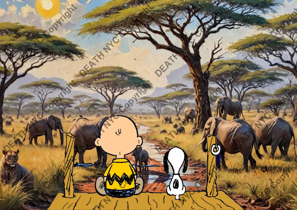 ’Deathzd65’ 45X32Cm Snoopy (Edition Of 100*) (2024) Art Print