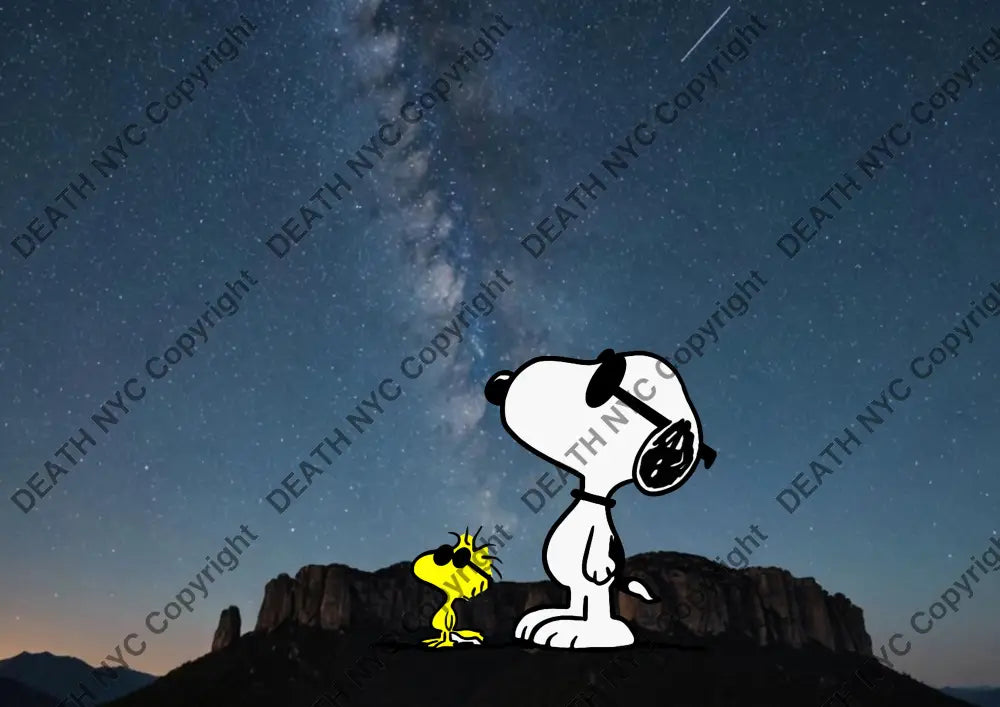 ’Deathzd74’ 45X32Cm Snoopy (Edition Of 100*) (2024) Art Print