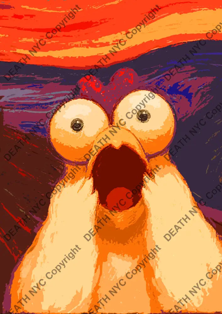 ’DEATHZH15’’ 45x32cm (Edition of 100*) (2024) scream Art Print