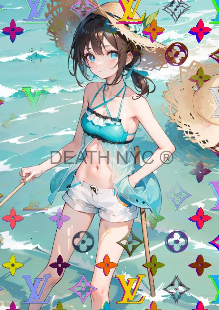 ’Deathzo29’’ 45X32Cm Anime Girl (2024) (Edition Of 100*) Art Print