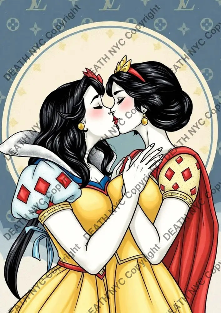 ’Deathzu101’’ 45X32Cm (Edition Of 100*) (2024) Kissing Art Print
