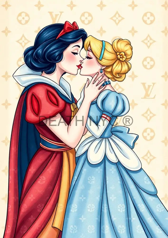 ’Deathzu103’’ 45X32Cm (Edition Of 100*) (2024) Kissing Art Print