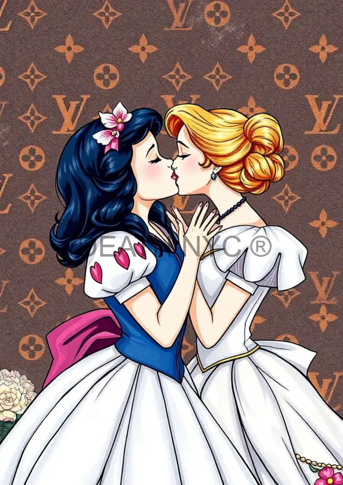 ’Deathzu104’’ 45X32Cm (Edition Of 100*) (2024) Kissing Art Print