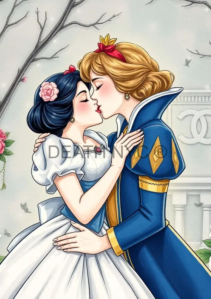 ’Deathzu105’’ 45X32Cm (Edition Of 100*) (2024) Kissing Art Print