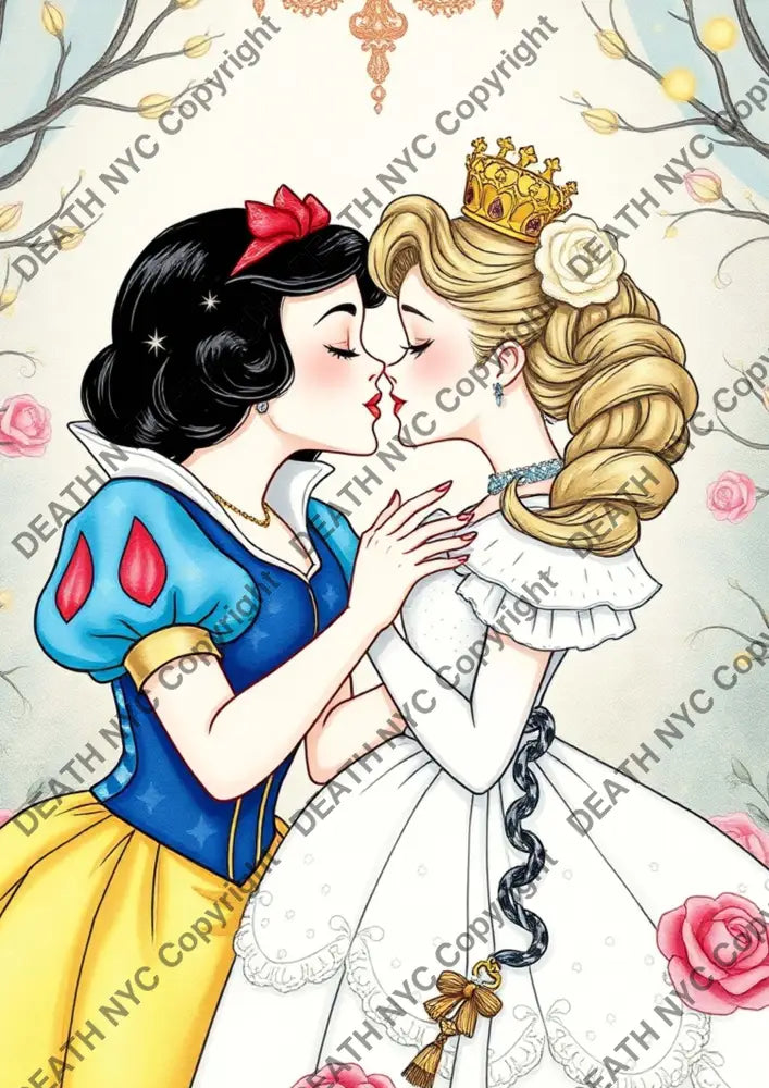 ’Deathzu106’’ 45X32Cm (Edition Of 100*) (2024) Kissing Art Print
