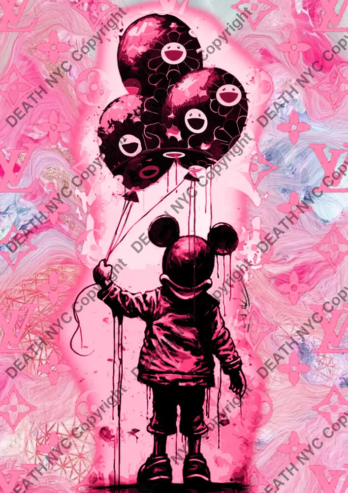 ’Deathzu20’’ 45X32Cm (Edition Of 100*) (2024) Mouse Art Print