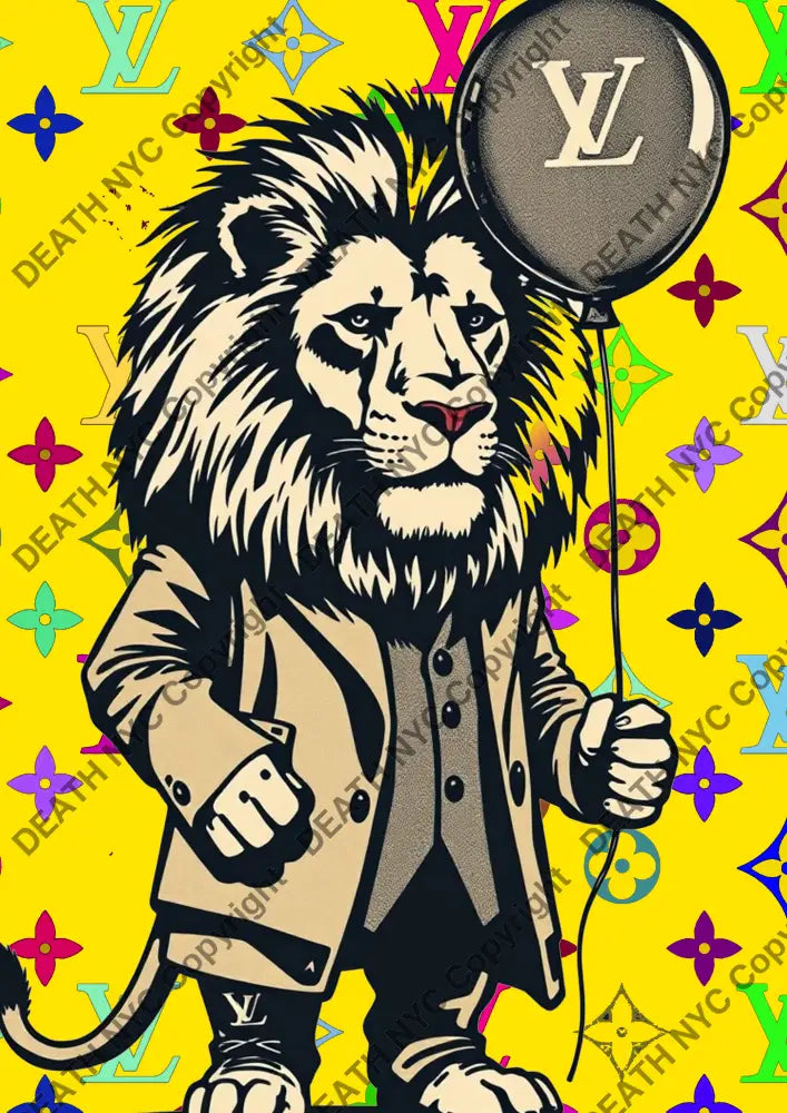 ’DEATHZU60’’ 45x32cm (Edition of 100*) (2025) lion Art Print