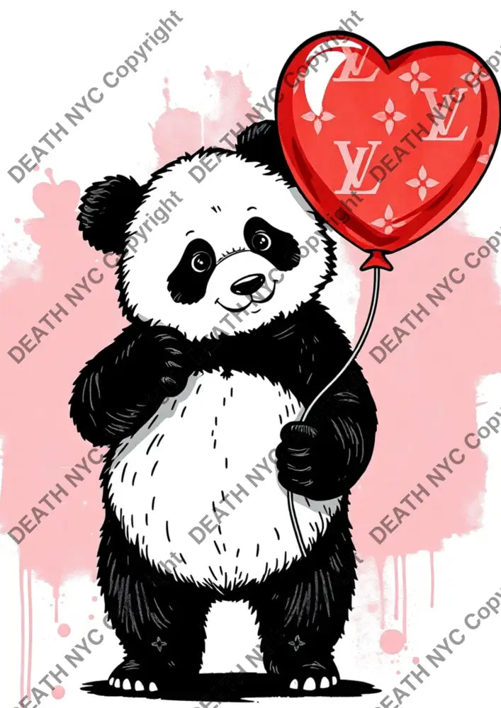 ’DEATHZU61’’ 45x32cm (Edition of 100*) (2025) panda Art Print