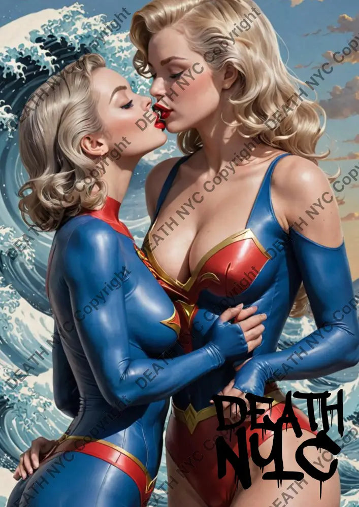 ’DEATHZV72’’ 45x32cm (Edition of 100*) (2025) kissing Art Print