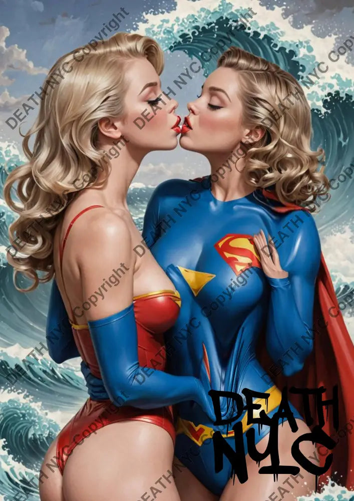 ’DEATHZV73’’ 45x32cm (Edition of 100*) (2025) kissing Art Print