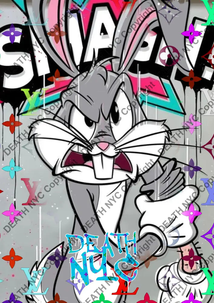 ’Deathzy22’’ 45X32Cm (Edition Of 100*) (2024) Bunny Art Print