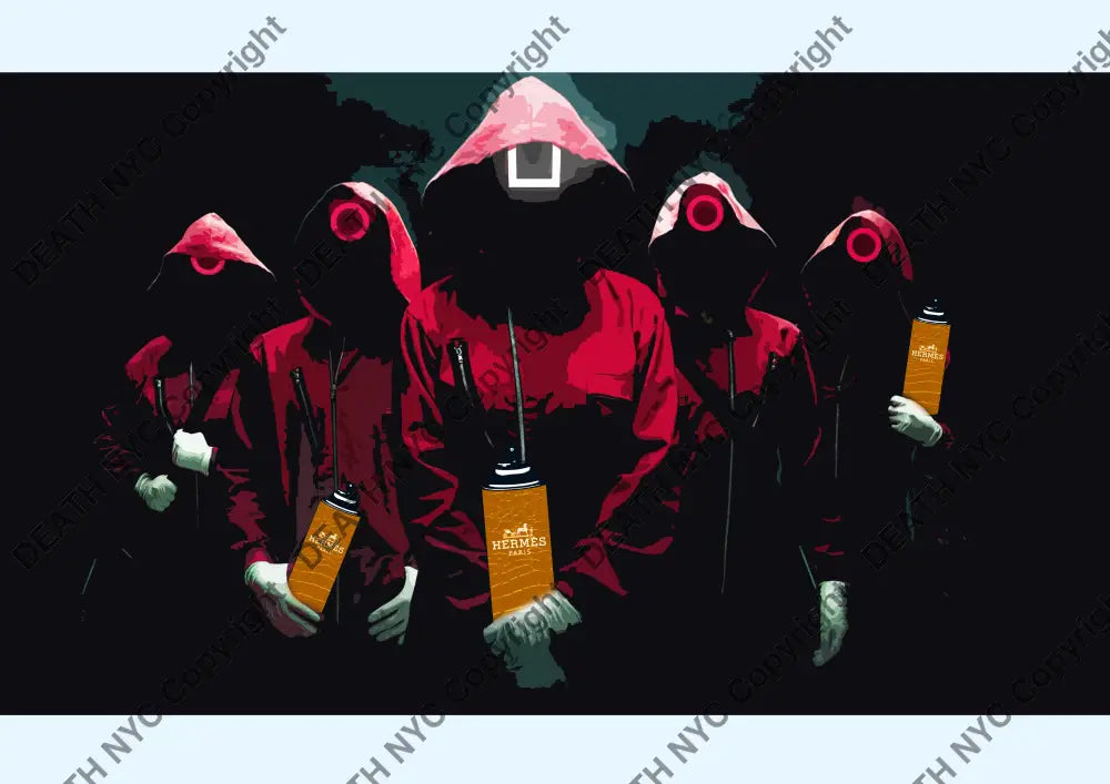 ’Deathzy52’’ 45X32Cm (Edition Of 100*) (2024) Sq D Art Print