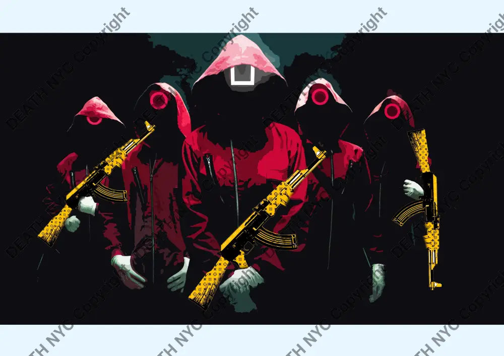 ’Deathzy53’’ 45X32Cm (Edition Of 100*) (2024) Sq D Art Print