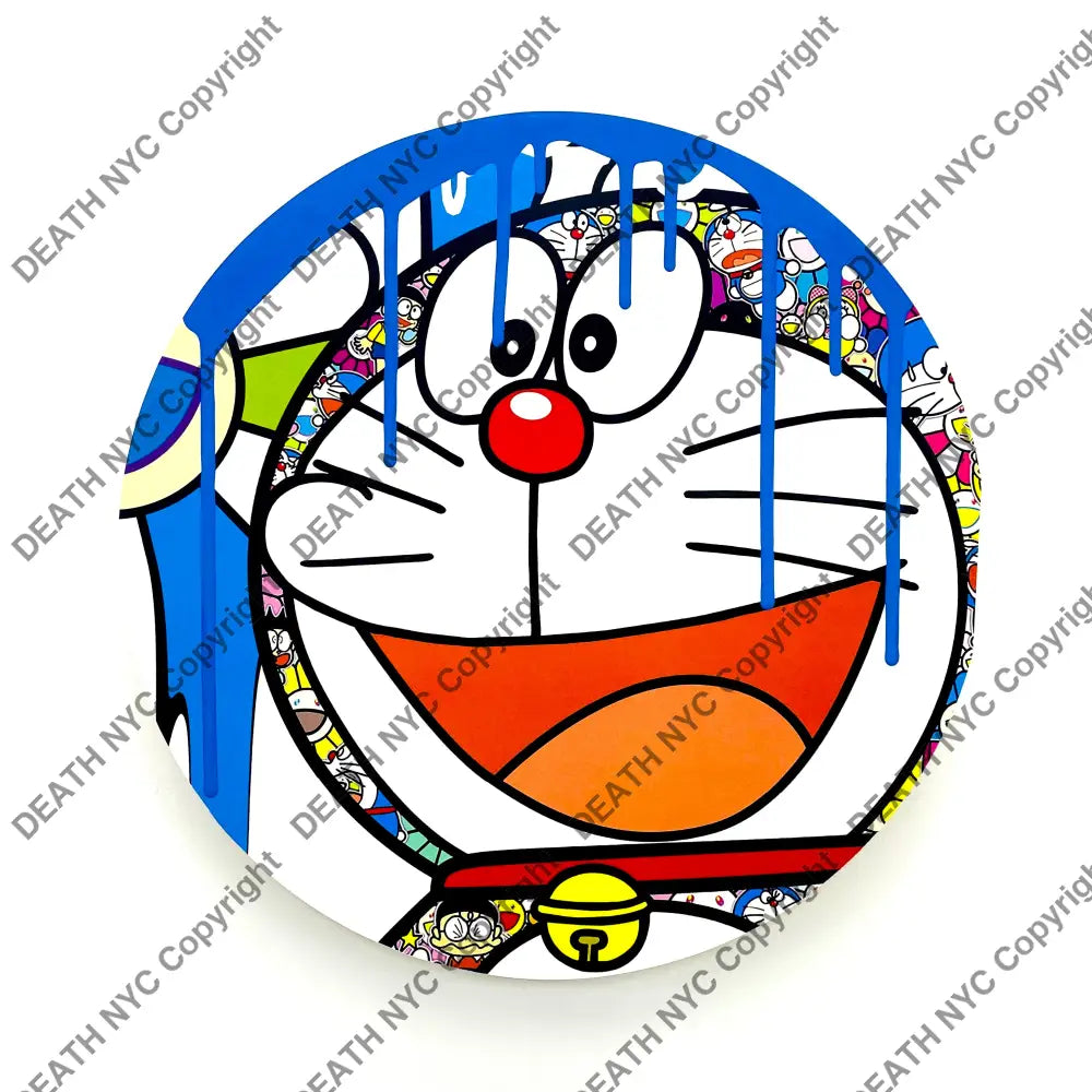 Dora Blue Original Wooden Canvas (2020) 30Cm Art Print