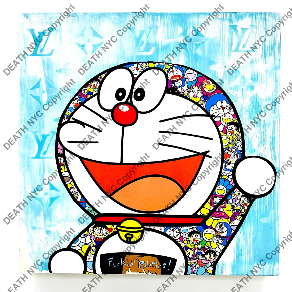 Dora Hi B Original Wooden Canvas (2020) 30Cm X Art Print