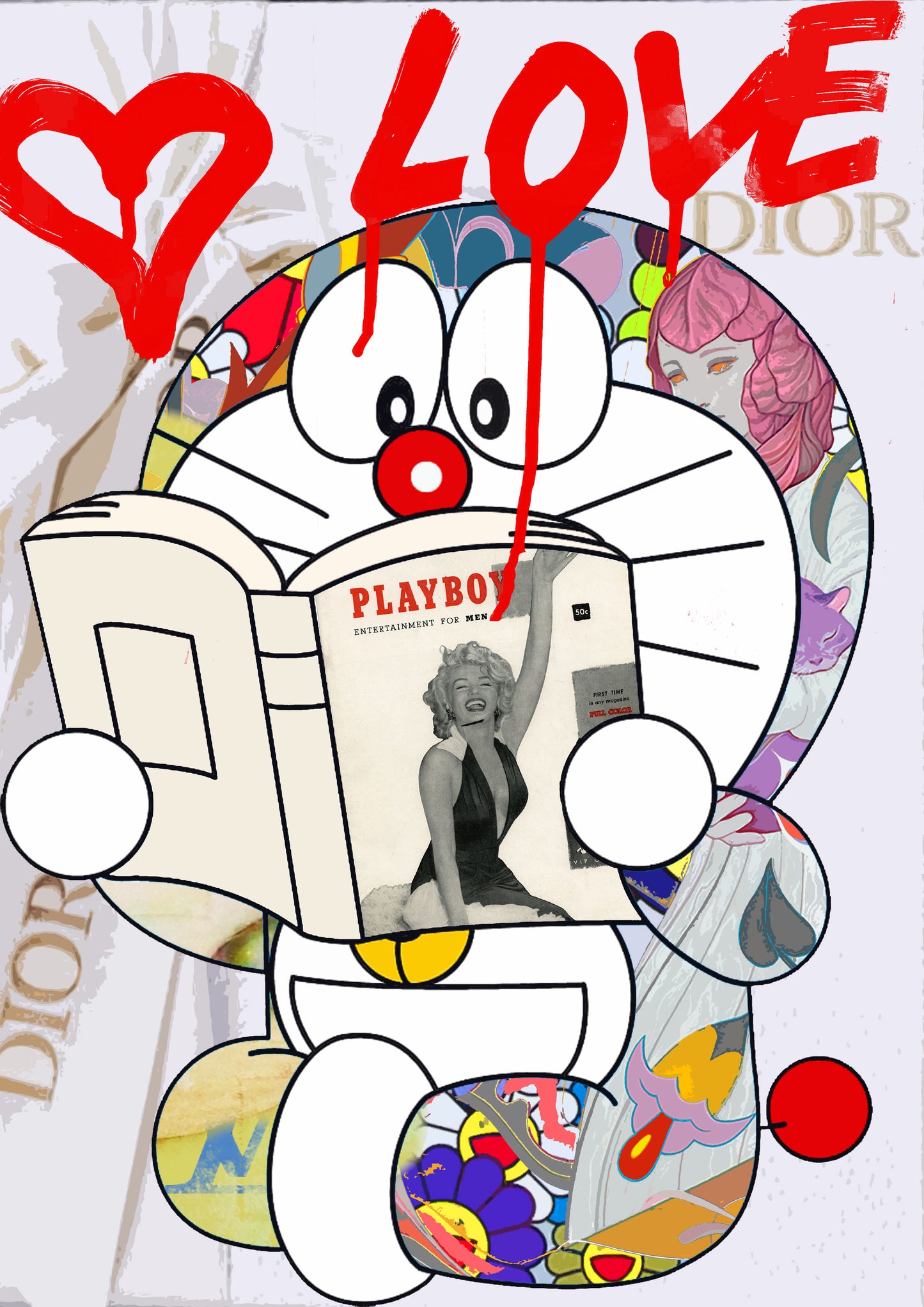 Auction "dmon playboy love 1 * " art print 45x32cm (Edition of 100)