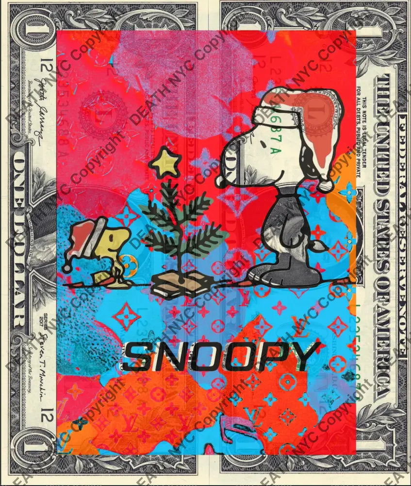 $Double Usd ’031224$5’’ (2024) Edition Of 100 Silly Art Print