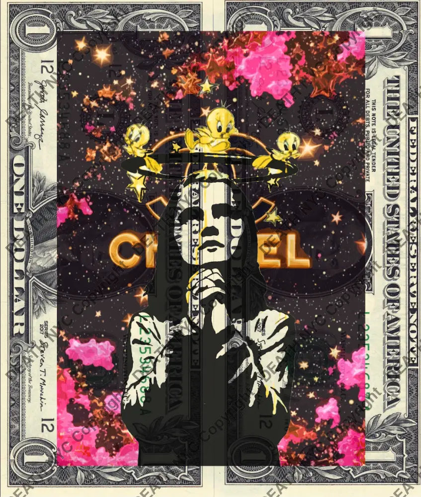 $Double Usd ’031224$7’’ (2024) Edition Of 100 Bank Art Print