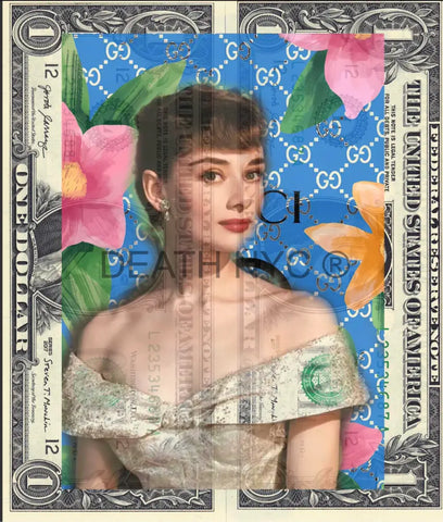 $Double Usd ’031224$9’’ (2024) Edition Of 100 Audrey Art Print