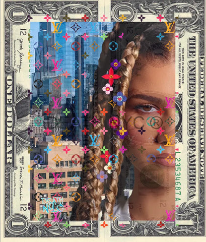 $Double Usd ’090125$12’’ (2025) Edition Of 100 Zend Art Print