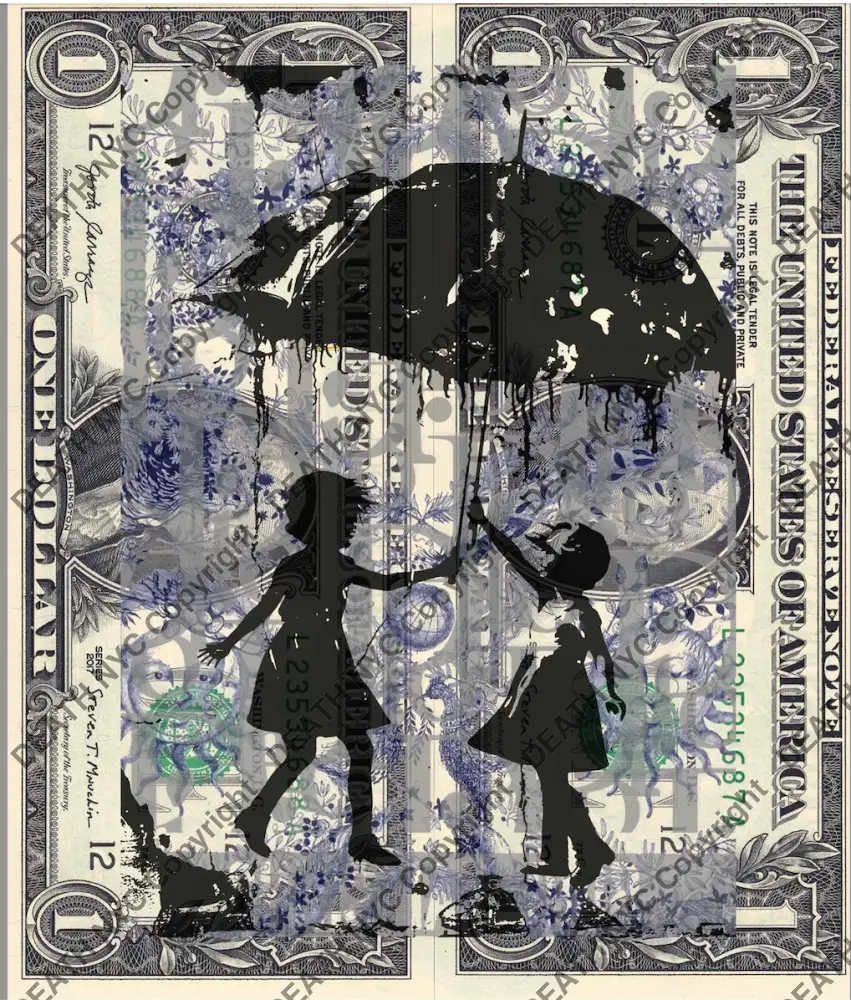 $Double Usd ’090125$14’’ (2024) Edition Of 100 Bank Art Print