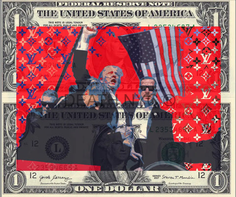 $Double Usd ’181124$5’’ (2024) Edition Of 100 Tr P Art Print