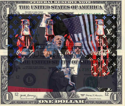 $Double Usd ’181124$6’’ (2024) Edition Of 100 Tr P Art Print