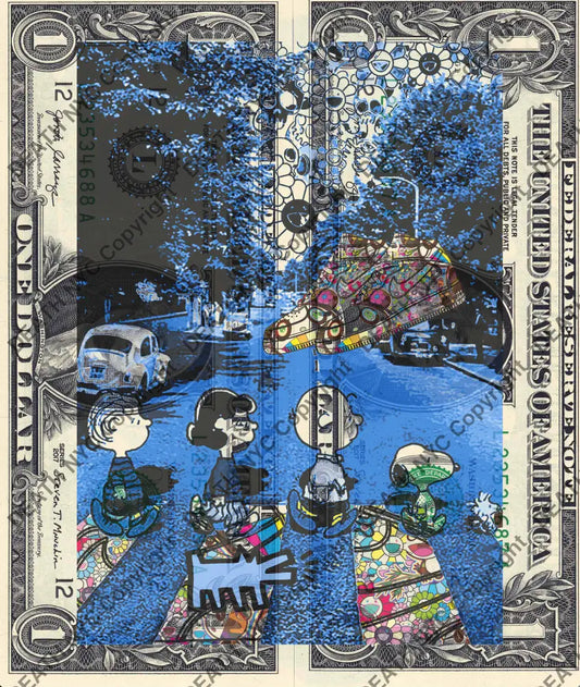 $Double USD ’210226$15’’ (2026) Edition of 100 silly $1 bill Art Print