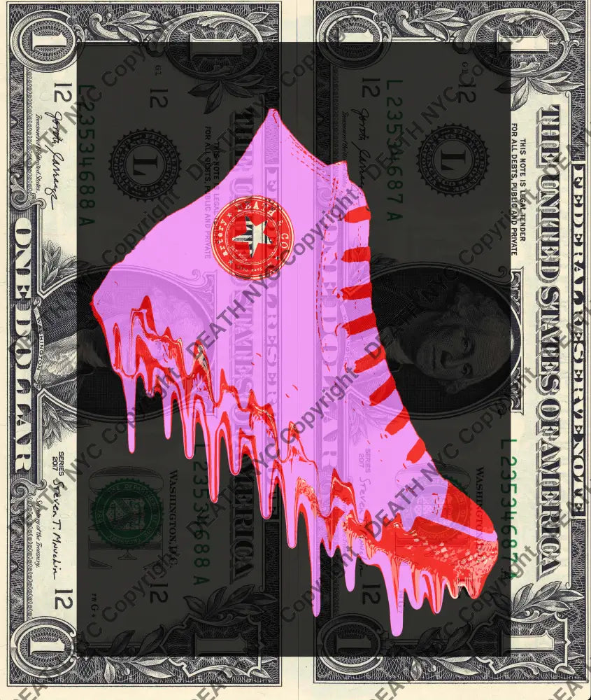 $Double USD ’241125$9’’ (2025) Edition of 100 conv $1 bill Art Print