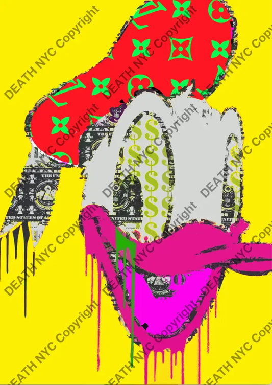 Donald Drip Y (14) 60X42Cm (Edition Of 10) (2024) Art Print