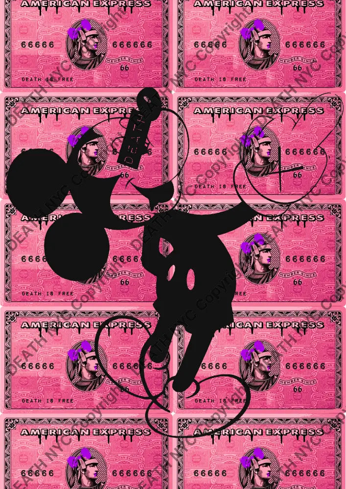 ’Finger Card Pink’ 45X32Cm (Hc Edition) (2017) Art Print