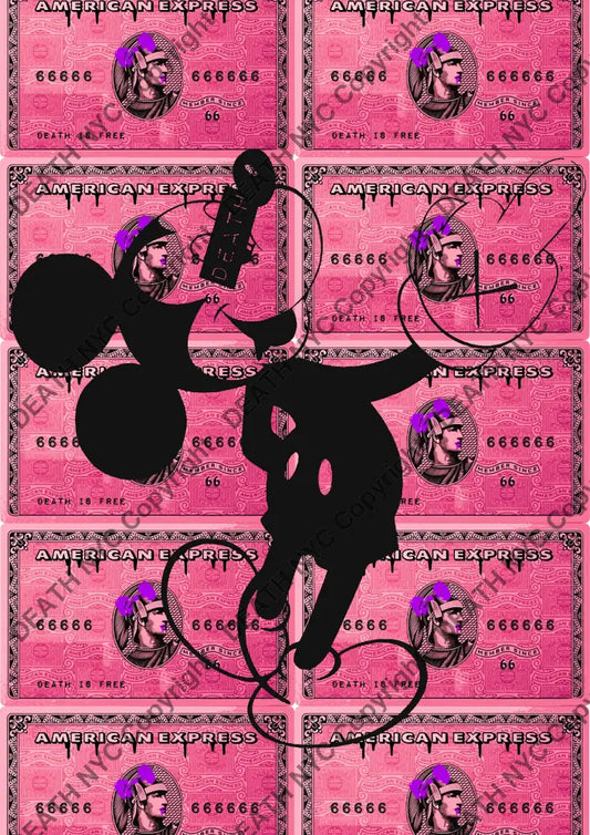 ’Finger Card Pink’ 45X32Cm (Hc Edition) (2017) Art Print